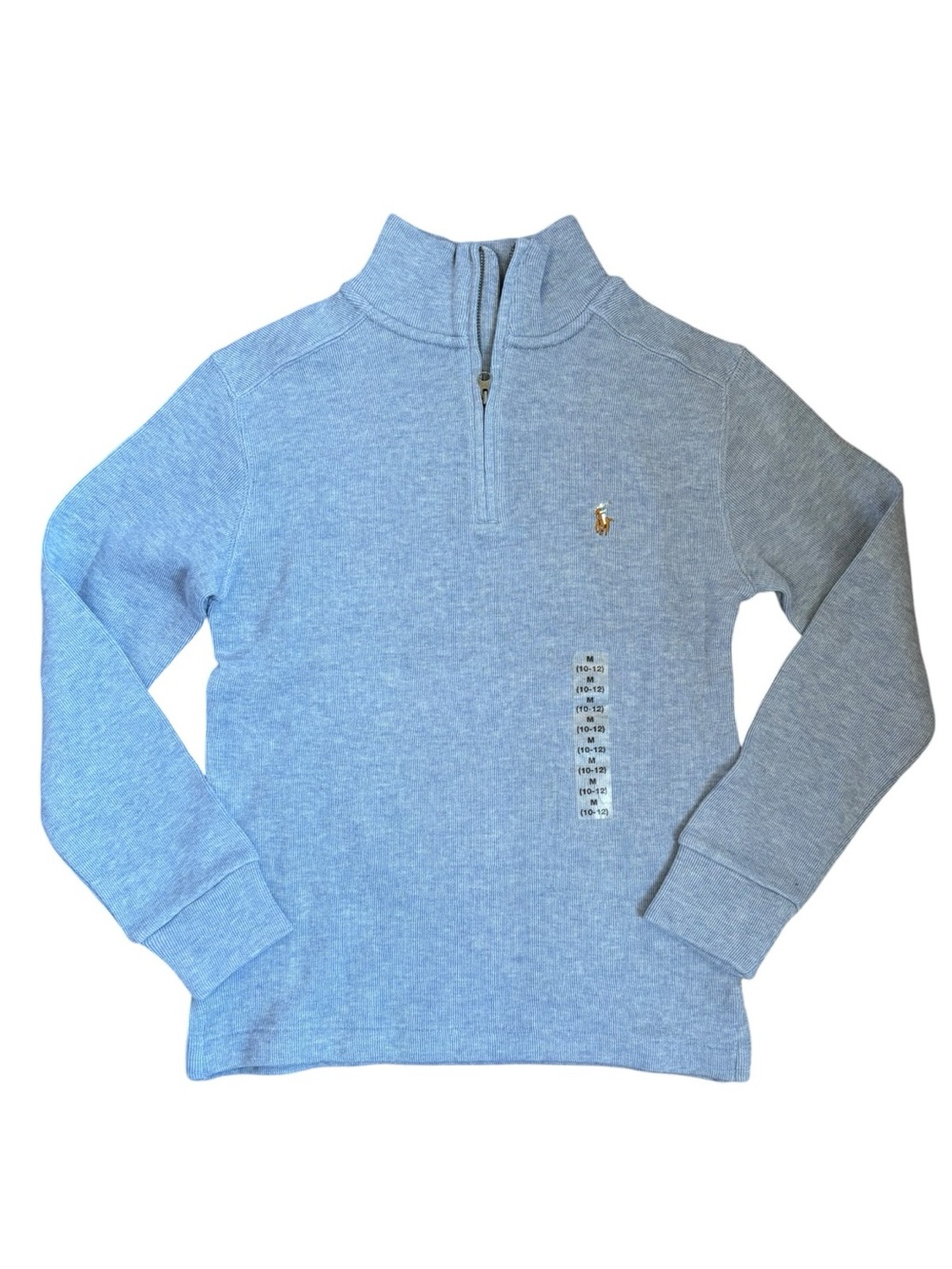 Polo Ralph Lauren Sweater French Rib 1/4 Zip Size Boys M 10-12